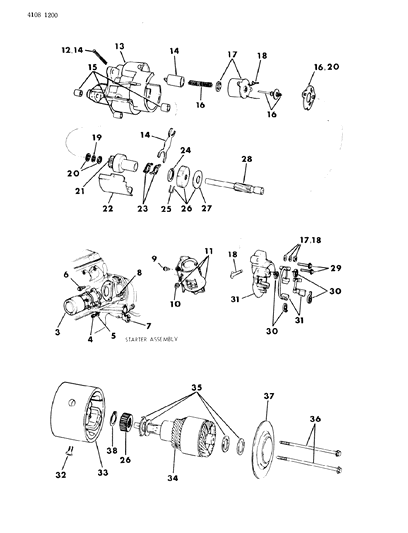 1984 Chrysler New Yorker Starter Diagram 2