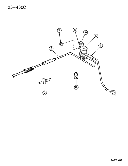 1996 Jeep Grand Cherokee Emission Control Vacuum Harness Diagram 2