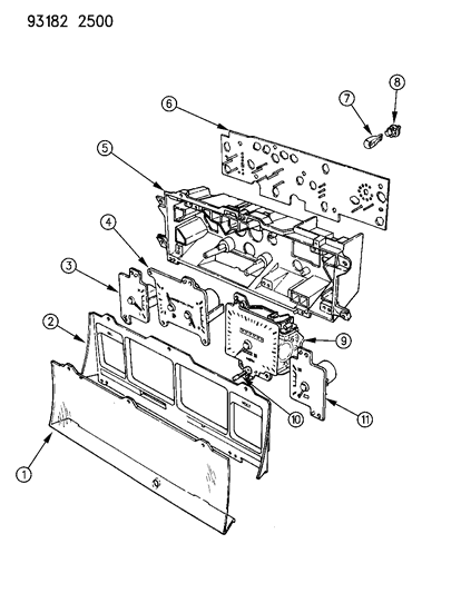 1993 Chrysler New Yorker Instrument Panel Cluster Diagram