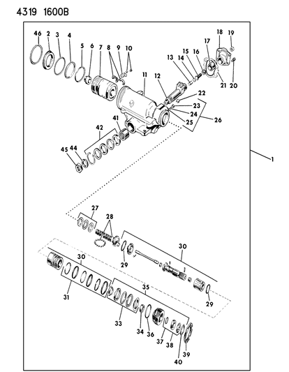 1984 Dodge W250 Gear - Saginaw Power Steering Diagram