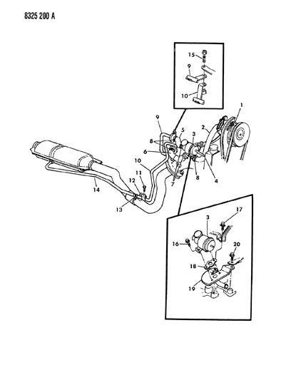 1988 Dodge Dakota Air Pump Tubing Diagram 1