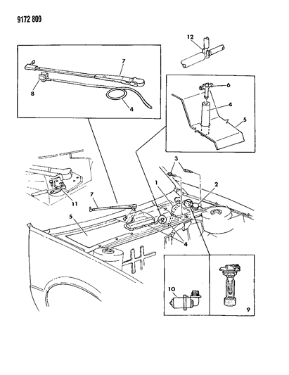 1989 Chrysler TC Maserati Windshield Washer System Diagram