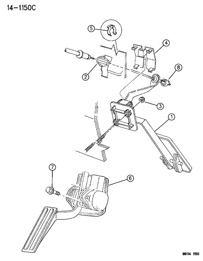 1996 Dodge Caravan Accelerator Pedal Diagram