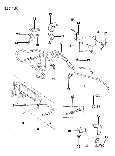 1987 Jeep Comanche Oil Cooler Lines Diagram