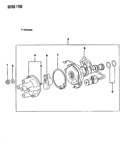 1990 Dodge Ram 50 Distributor Diagram 1