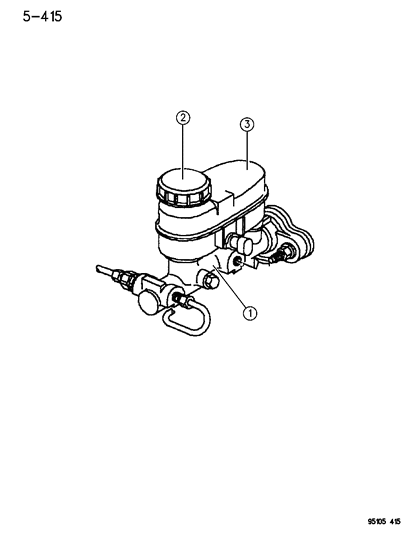 1995 Chrysler Cirrus Master Cylinder Diagram