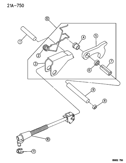 1996 Dodge Avenger Parking Sprag Diagram