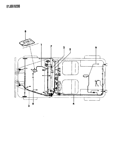 1985 Jeep Wrangler Wiring - Engine & Body Diagram