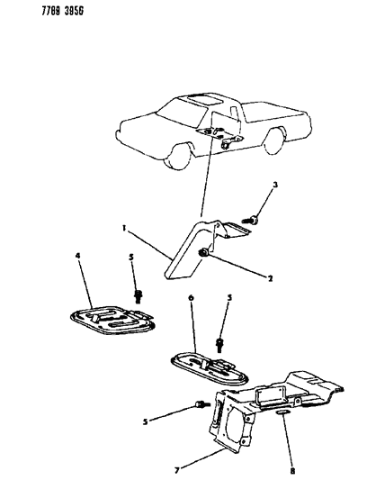 1988 Dodge Ram 50 Luggage Box Diagram