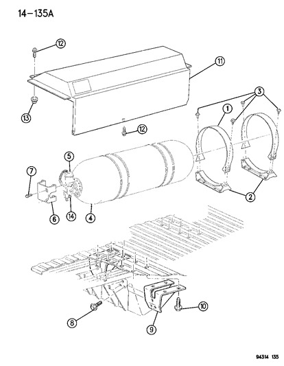 1996 Dodge Ram 2500 Fuel Cylinder Diagram