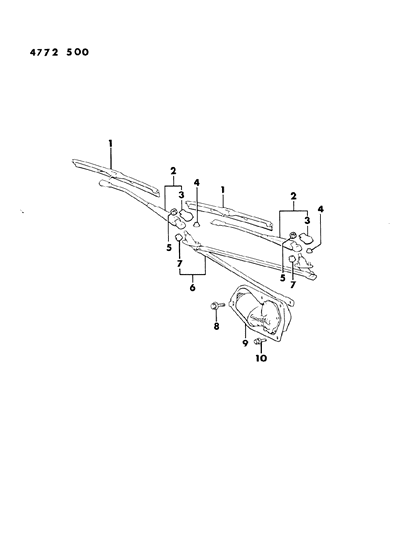 1984 Dodge Colt Windshield Wiper System Diagram