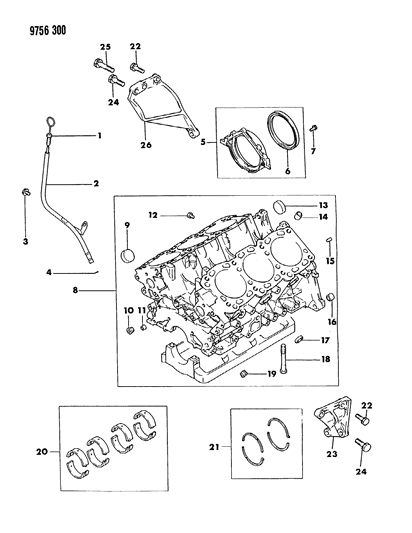 1989 Dodge Raider Cylinder Block Diagram 2