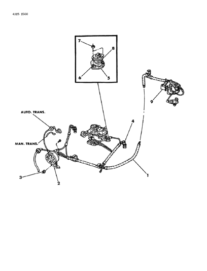 1984 Dodge Ram Van EGR System Diagram 6