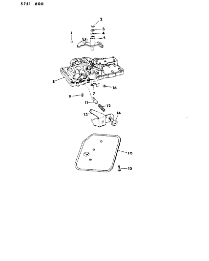 1986 Dodge Ram 50 Filter-Transmission Regulator Valve Diagram for 3878313