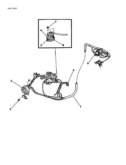 1984 Dodge Ram Wagon EGR System Diagram 4