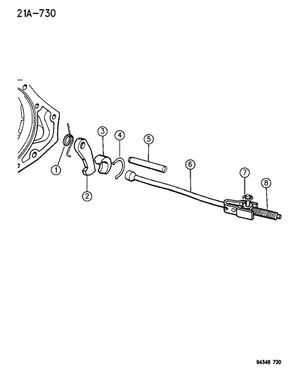 1996 Dodge Ram Van Parking Sprag Diagram 1