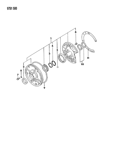 1989 Dodge Colt Oil Pump - Automatic Transaxle Diagram