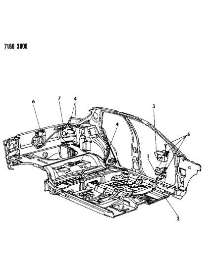 1987 Dodge Shadow Liftgate Release Diagram