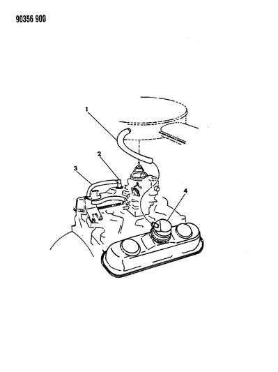 1990 Dodge D250 Crankcase Ventilation Diagram