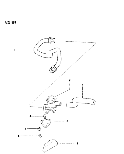 1987 Dodge Ram 50 Secondary Air Supply System Diagram