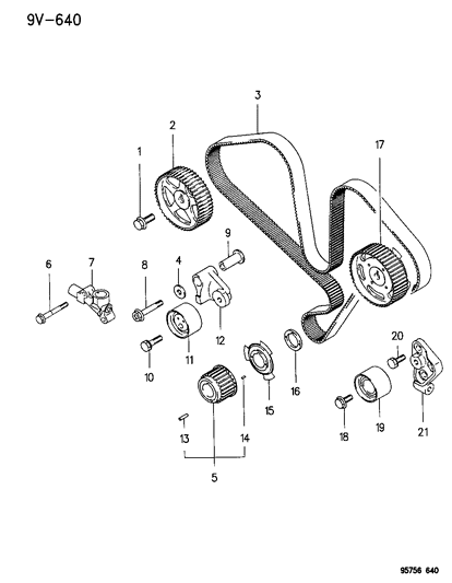 1995 Dodge Stealth Timing Belt Diagram 1