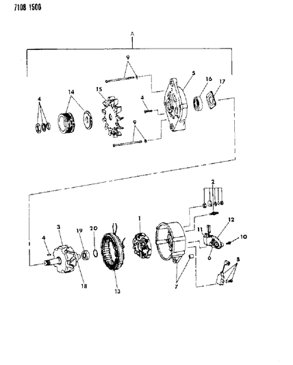 1987 Dodge Daytona Alternator Diagram 2