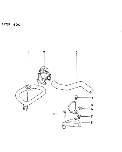 1985 Dodge Ram 50 Secondary Air Supply System Diagram