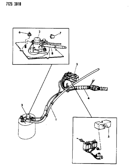 1987 Dodge Shadow Vapor Canister Diagram 4