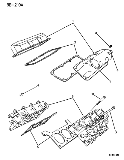 1995 Dodge Grand Caravan Cylinder Head Diagram 3