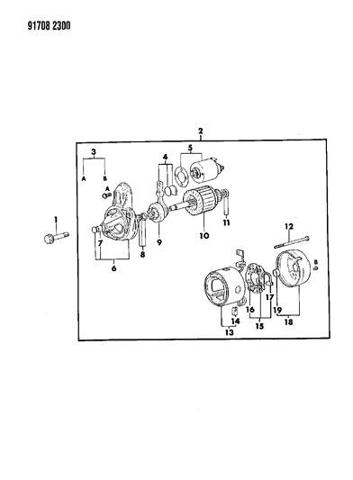 1991 Dodge Colt Starter Diagram