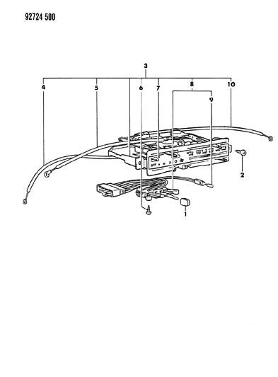 1992 Dodge Ram 50 Control, Heater Diagram