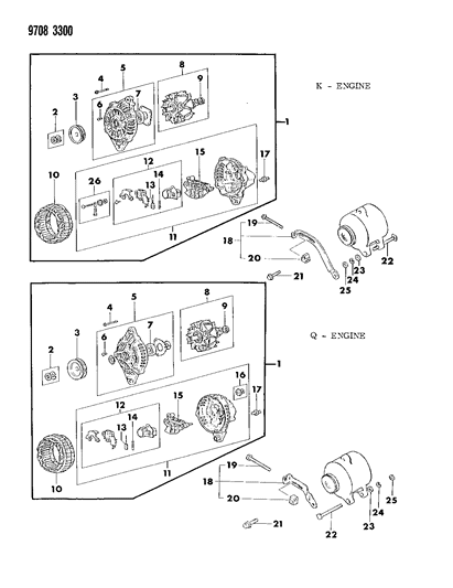 1989 Dodge Colt Alternator Diagram