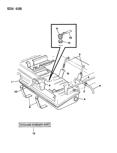 1987 Dodge Ram Van Fuel Tank Diagram 1