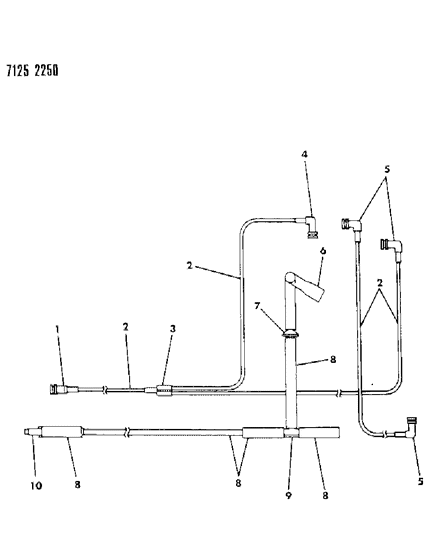 1987 Dodge Grand Caravan EGR Hose Harness Diagram 5