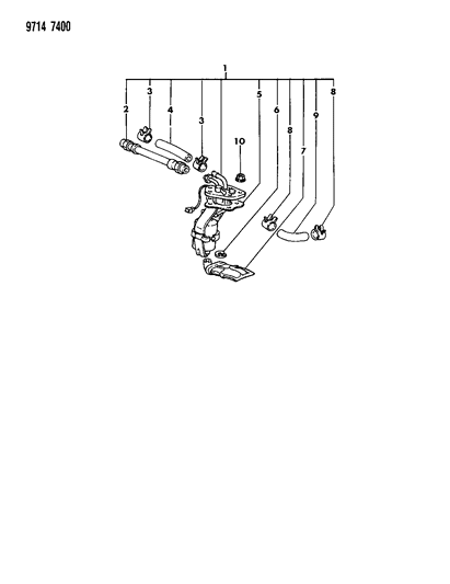 1989 Dodge Colt Fuel Pump Diagram