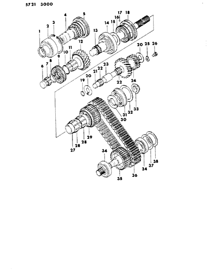 1985 Dodge Ram 50 Power Train Transfer Case Diagram