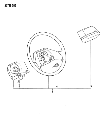 1992 Dodge Ram 50 Steering Wheel Diagram