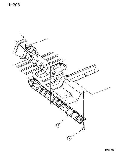 1995 Dodge Neon Exhaust Shield Diagram