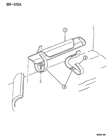 1995 Dodge Ram 3500 Rear Storage Diagram 1