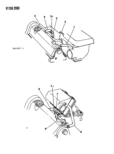 1991 Dodge Dynasty Crankcase Ventilation Diagram 1