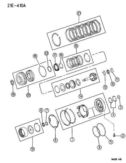 1996 Jeep Cherokee Overdrive Clutch Diagram