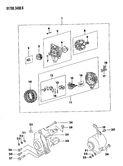 1991 Dodge Stealth Alternator Diagram