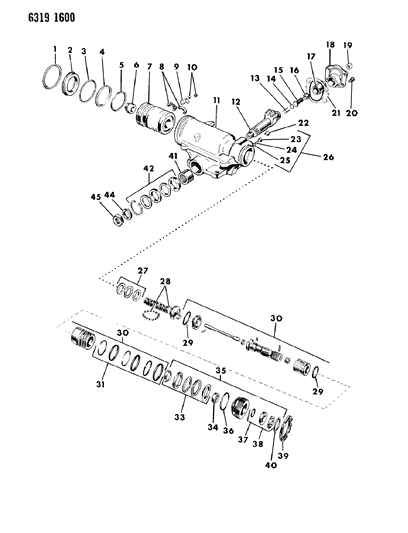 1986 Dodge W150 Gear - Saginaw Power Steering Diagram