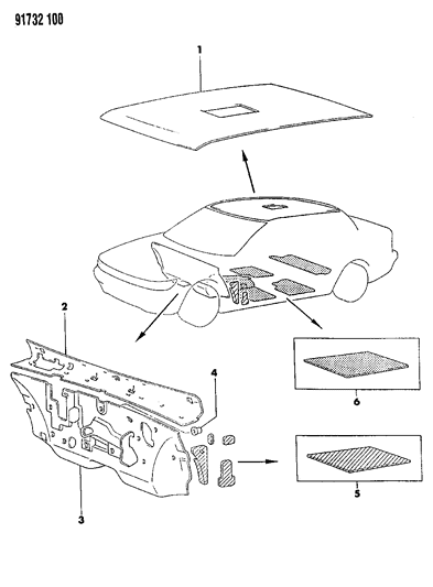 1991 Dodge Colt Silencers Diagram