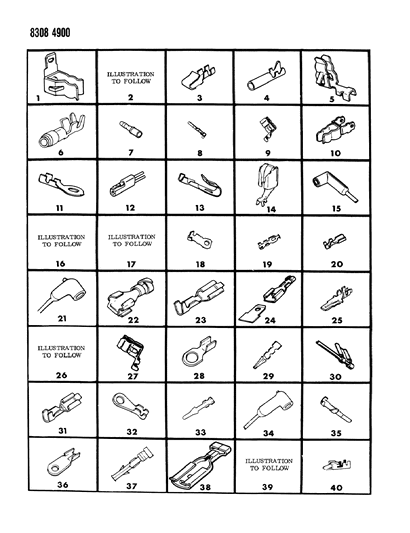 1988 Dodge Dakota Terminals - Wiring Diagram 1