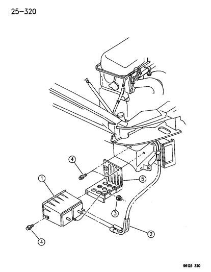 1996 Chrysler Sebring Vapor Canister Diagram