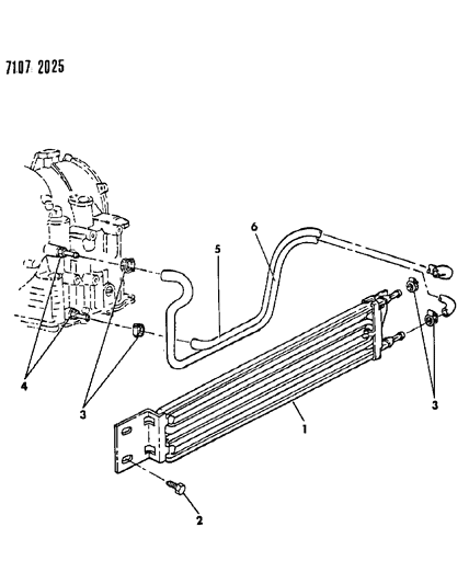 1987 Dodge Diplomat Oil Cooler Diagram 2