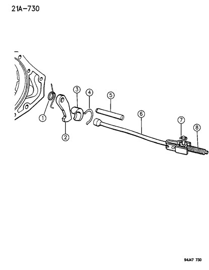 1995 Jeep Wrangler Parking Sprag Diagram 1