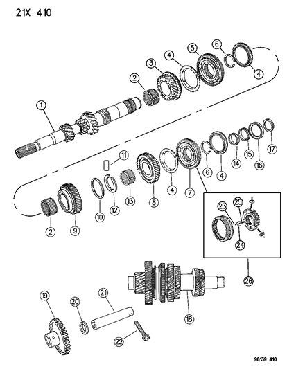 1996 Dodge Neon Gear Train Diagram