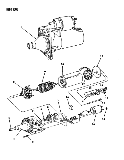 1989 Chrysler LeBaron GTC Starter Diagram